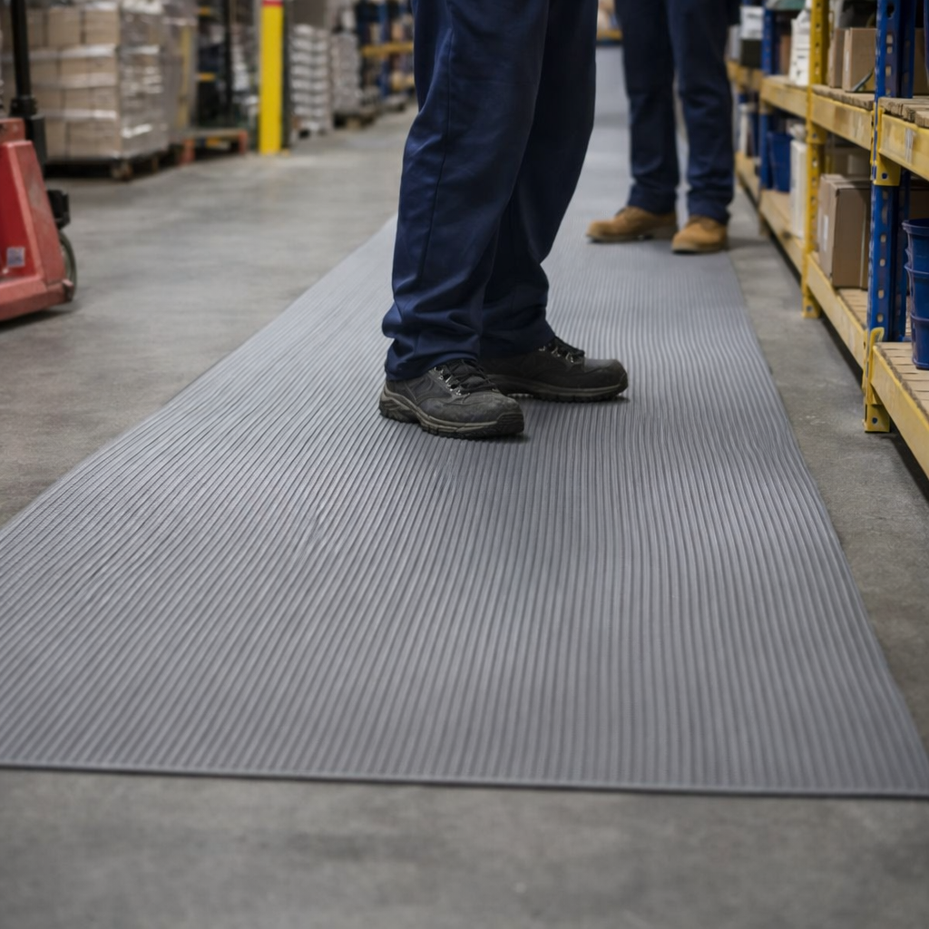 Anti-Fatigue Mat – Grey – Ergonomic 9.4mm – Light Duty