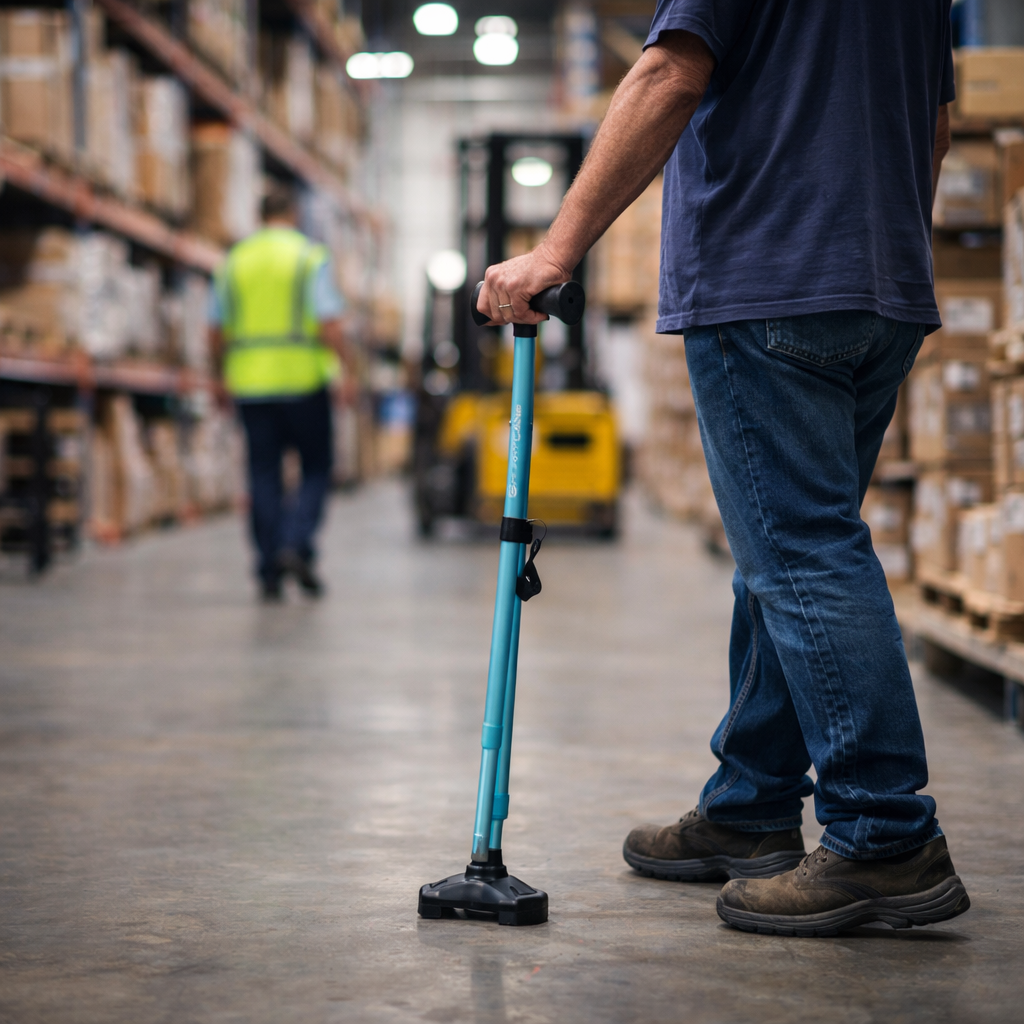 Comfort Walking Stick – Pastel Blue – Lightweight – Mobility Aid