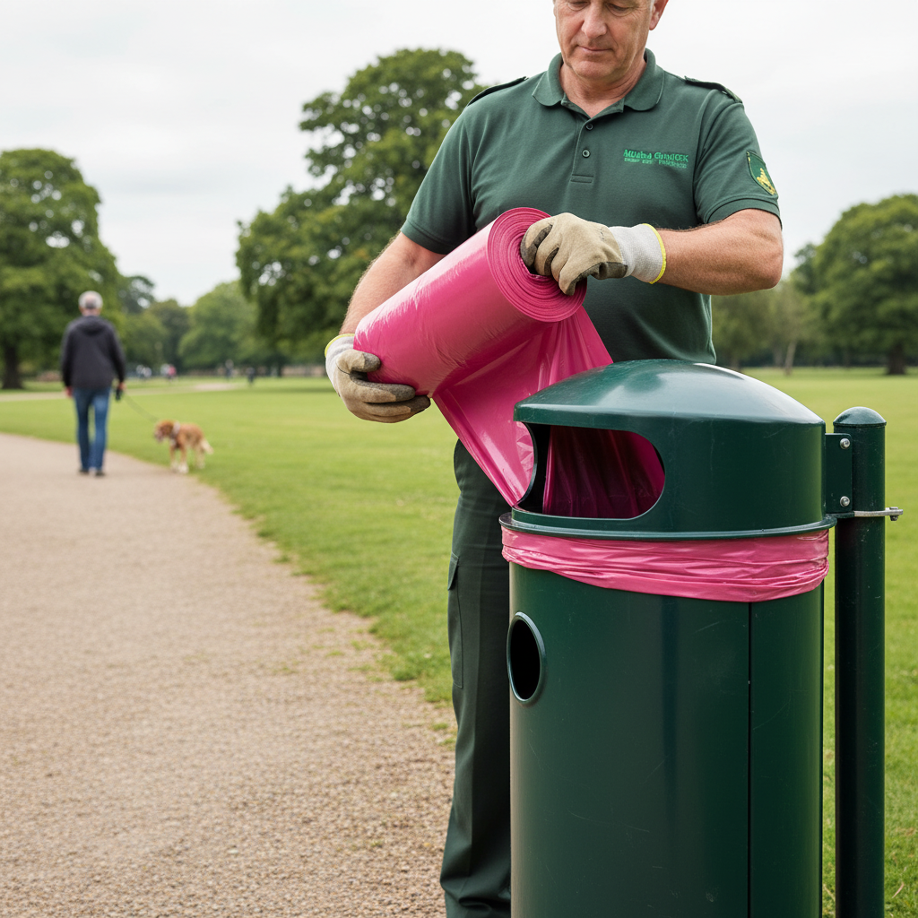 Premium Heavy Duty Odour Repellent Bin Bags for 40L Dog Waste - Pack of 100 - High-Quality... - side view | Barriers Co