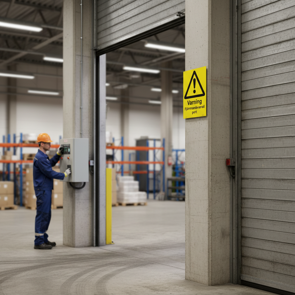 Premium Remote-Controlled Warning Sign A4 - Durable Materials for Professional Safety Marking in Industrial and Public Spaces