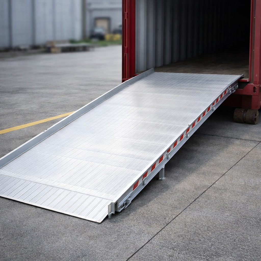 Aluminium Container Ramp – 2000mm Wide – 7500kg Capacity – Forklift Use