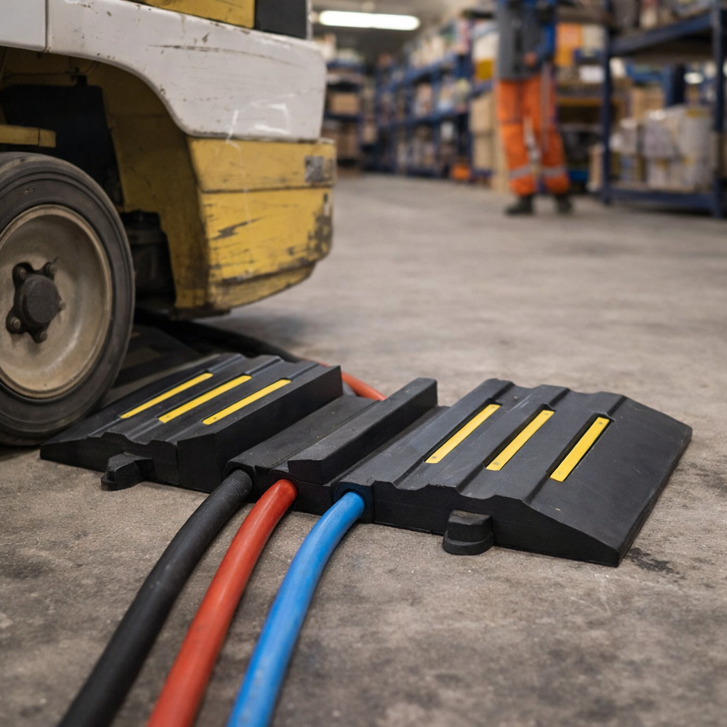 Hose Protector Ramp – 850mm x 300mm x 90mm – Heavy Duty – Fire Truck Use