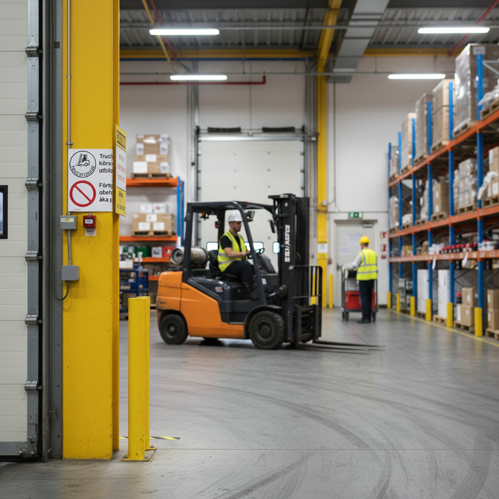 Premium Prohibition Sign for Forklift Use - Durable Materials and Multiple Sizes for Safety in Workplaces
