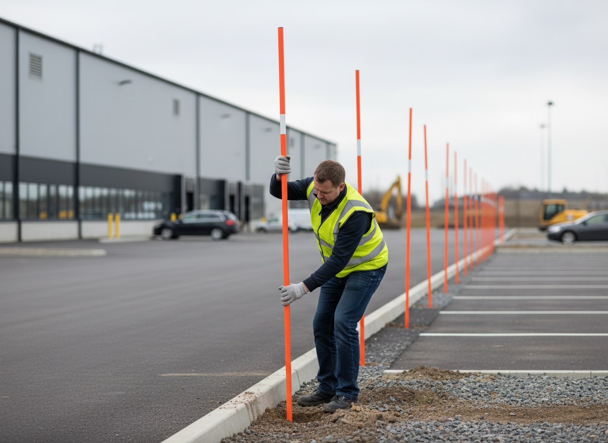 Premium Road Marker Snow Pole - 25-Pack, Environmentally Friendly, Recyclable Polypropylene Construction
