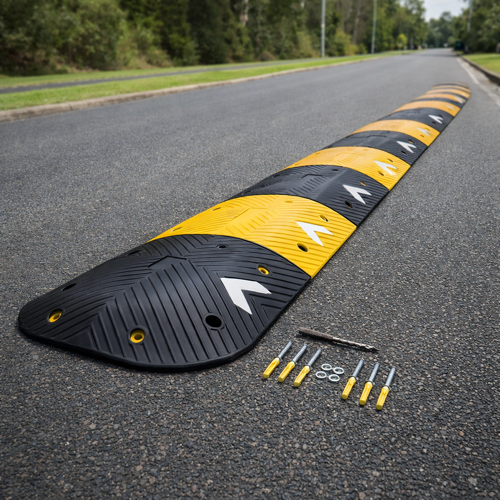 Speed Bump Kit – 75mm High x 6.5M Length – Economy – Traffic Control