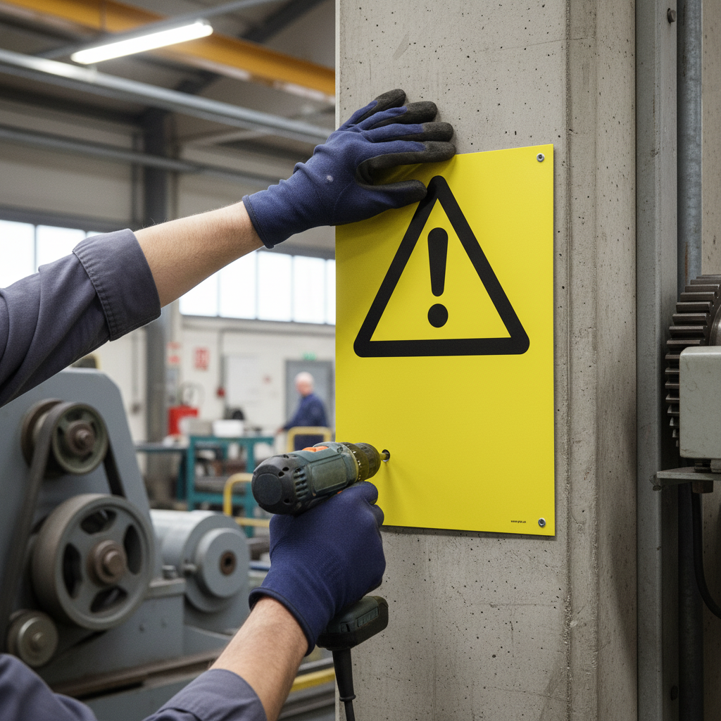 Premium Warning Sign for Machinery Operation - Durable Materials, Various Sizes & Mounting Options for Safety at Workplaces
