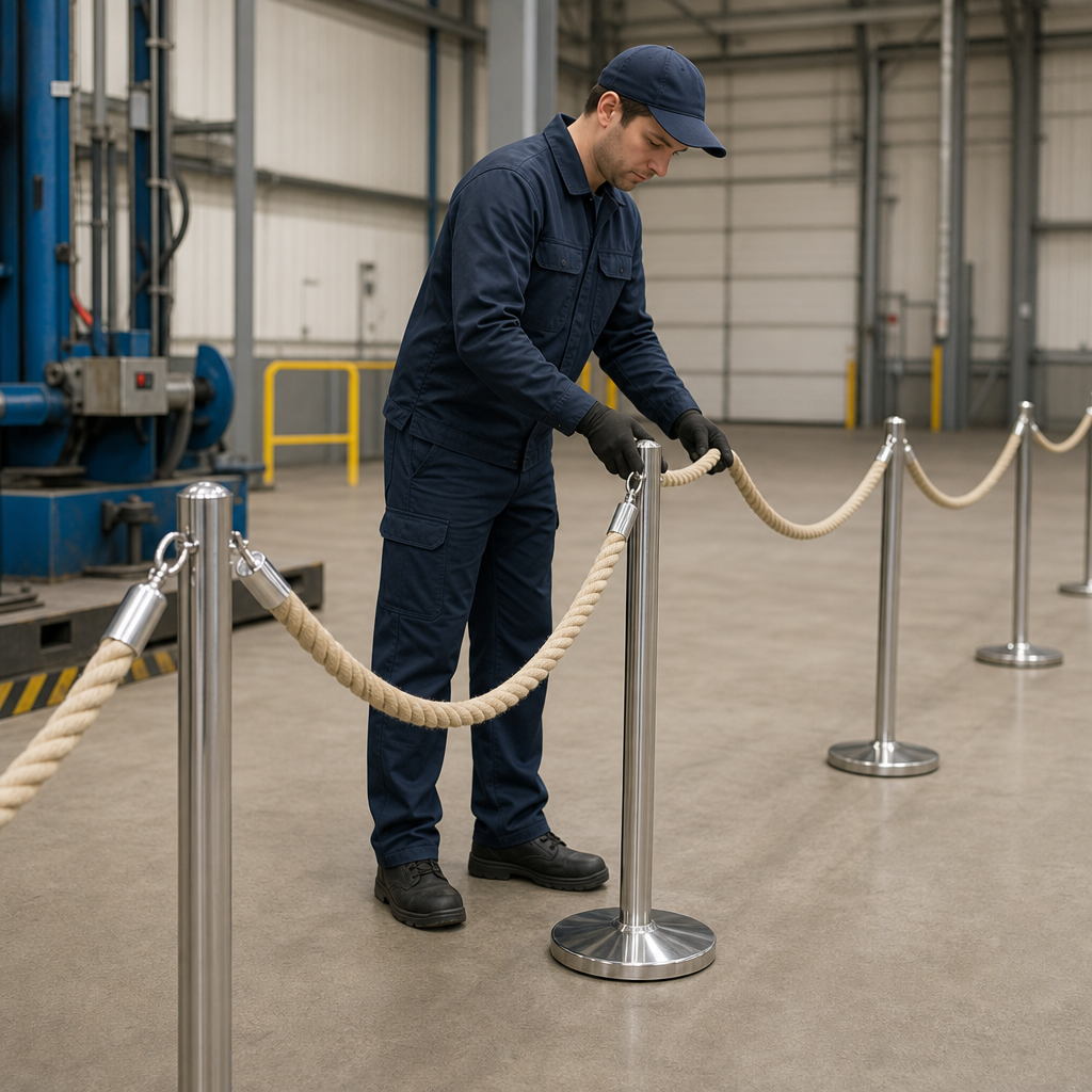 Premium Polyhemp Barrier Rope with Snap Ends for Professional Use