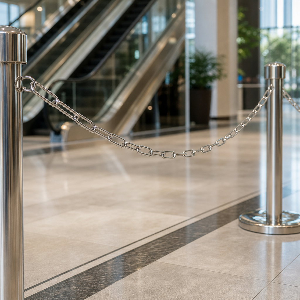Stainless Steel Barrier Chain 6mm for Indoor & Outdoor Use