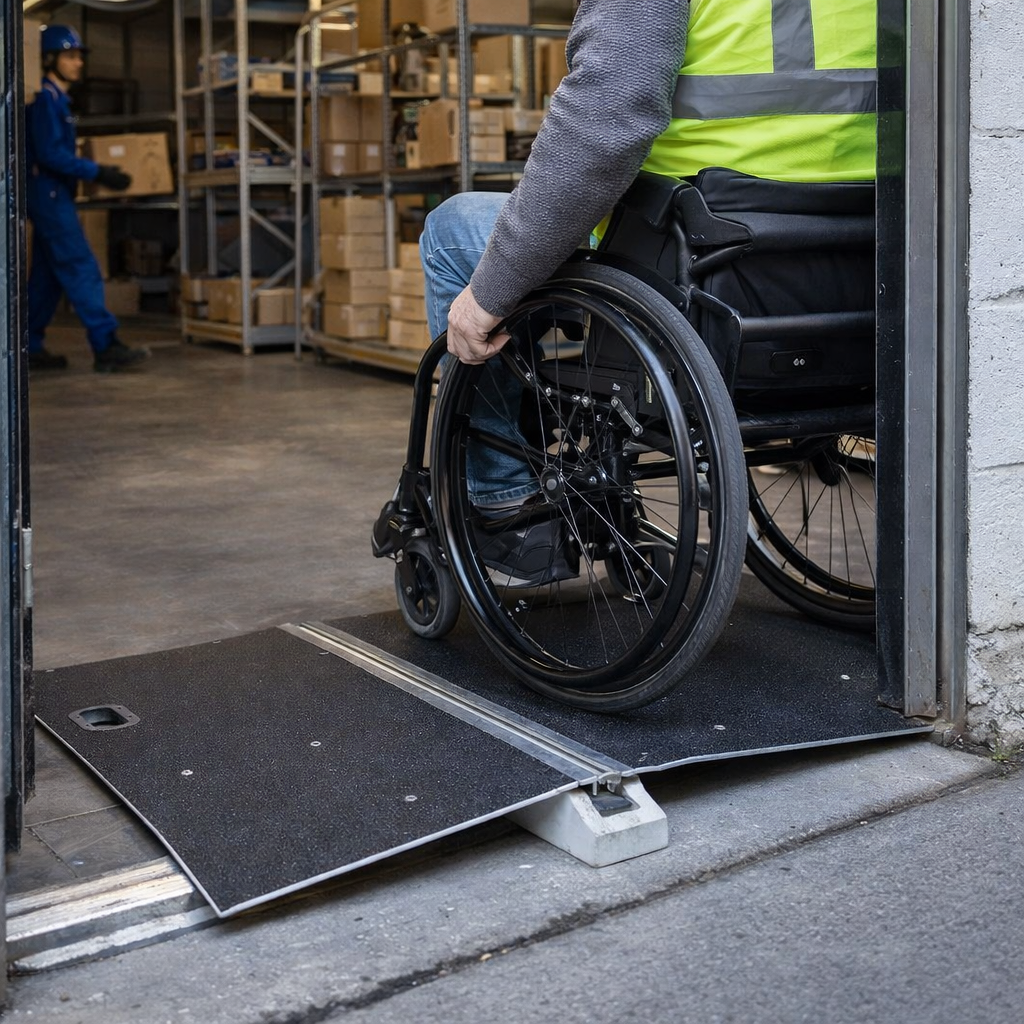 Bridge Threshold Ramp – White – 350kg Capacity – Wheelchair & Mobility Scooter