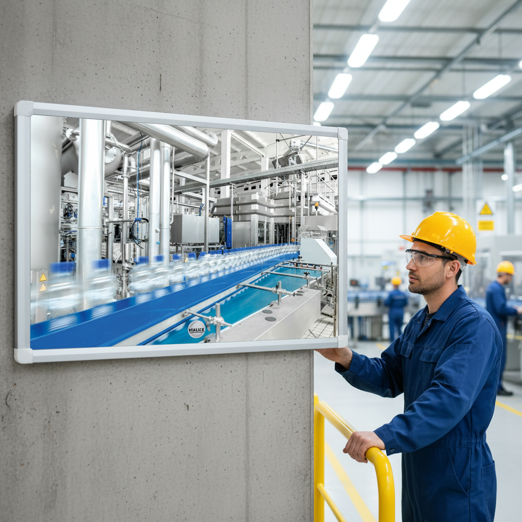 Premium Industrial Flat Mirrors for Process Monitoring - Shatterproof and Anti-Scratch PMMA Construction | Barriers Co