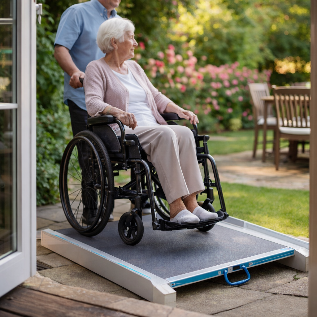 Non-Folding Wheelchair Ramp – Aluminium – 350kg Capacity – Mobility Aid