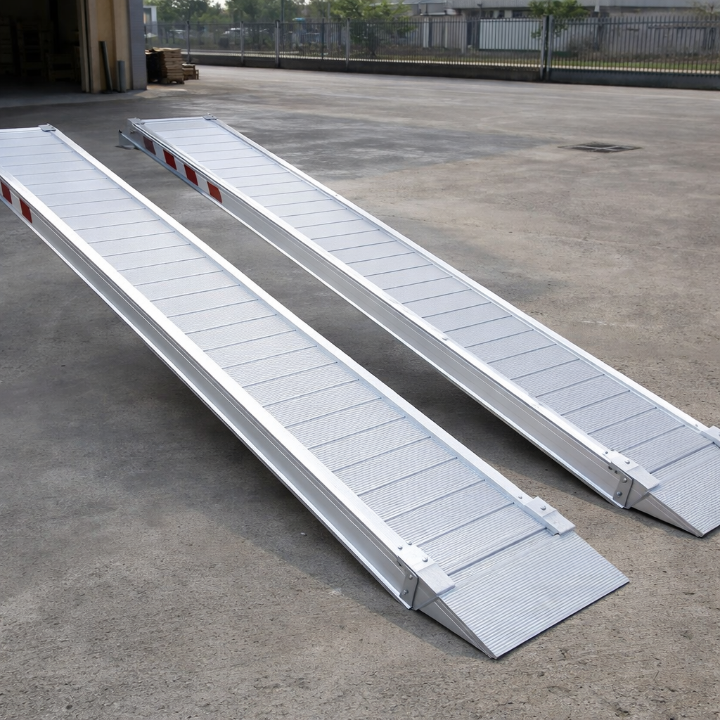 Aluminium Loading Ramps – 2500x550mm – 18000kg Capacity – Industrial Use