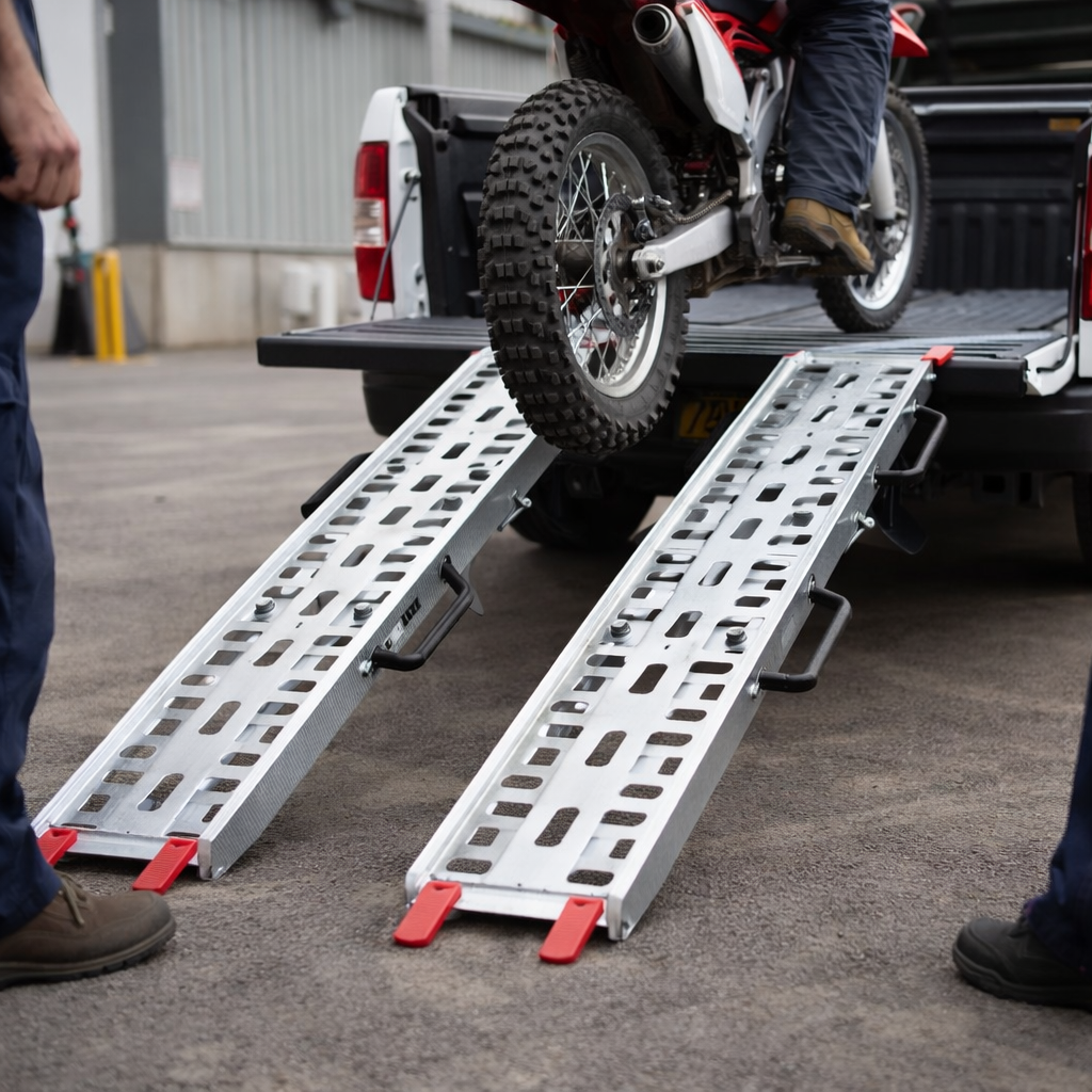 Motorcycle Loading Ramps – 2200mm x 230mm – Handles – Heavy Duty