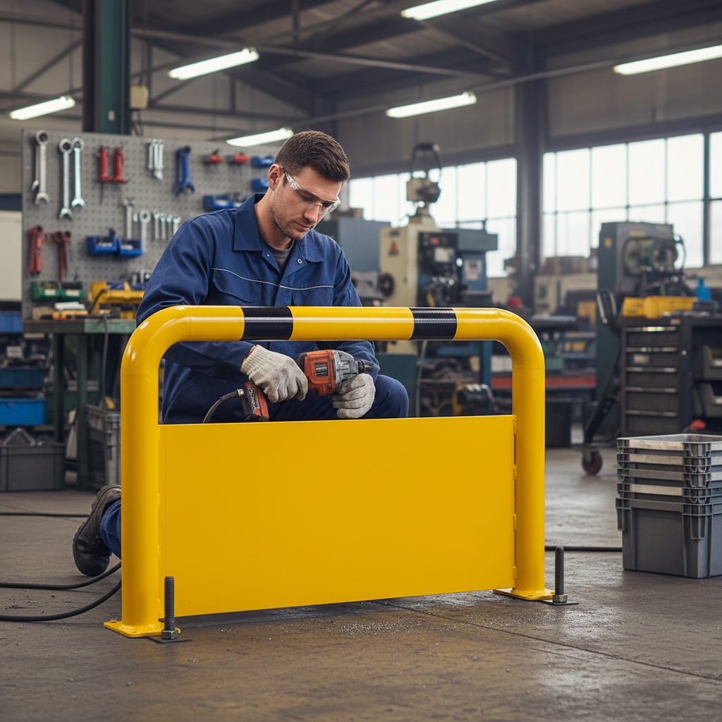 Premium Heavy Duty Crash Guard with Underrun Protection for Forklift Safety and Visibility