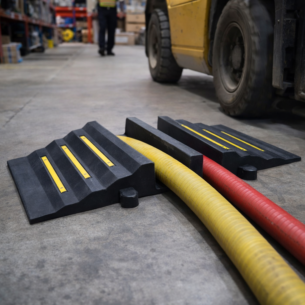 Hose Protector Ramp – 850mm x 300mm x 90mm – Heavy Duty – Vehicle Access