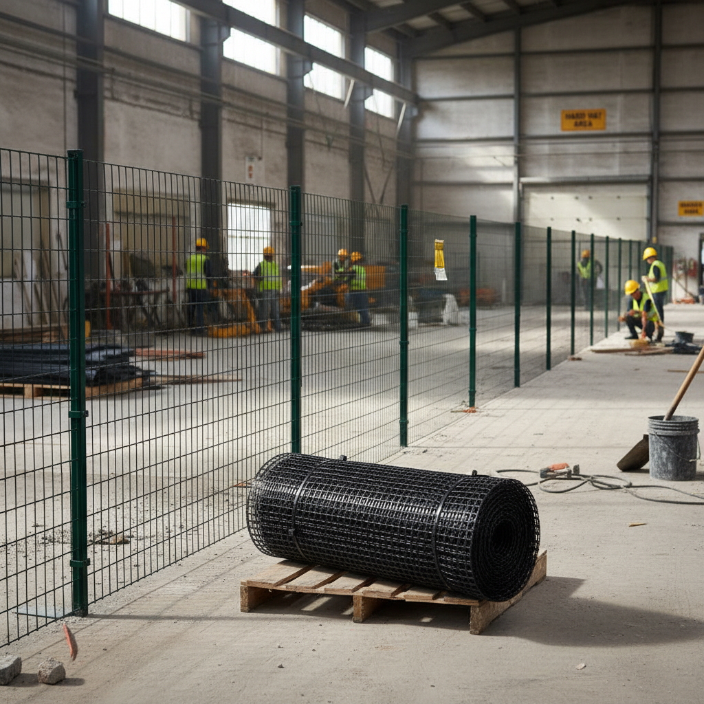 Premium Heavy Duty Black Plastic Safety Mesh Fence - 100m Roll, UV Resistant, Ideal for Sports Areas and Easy Installation