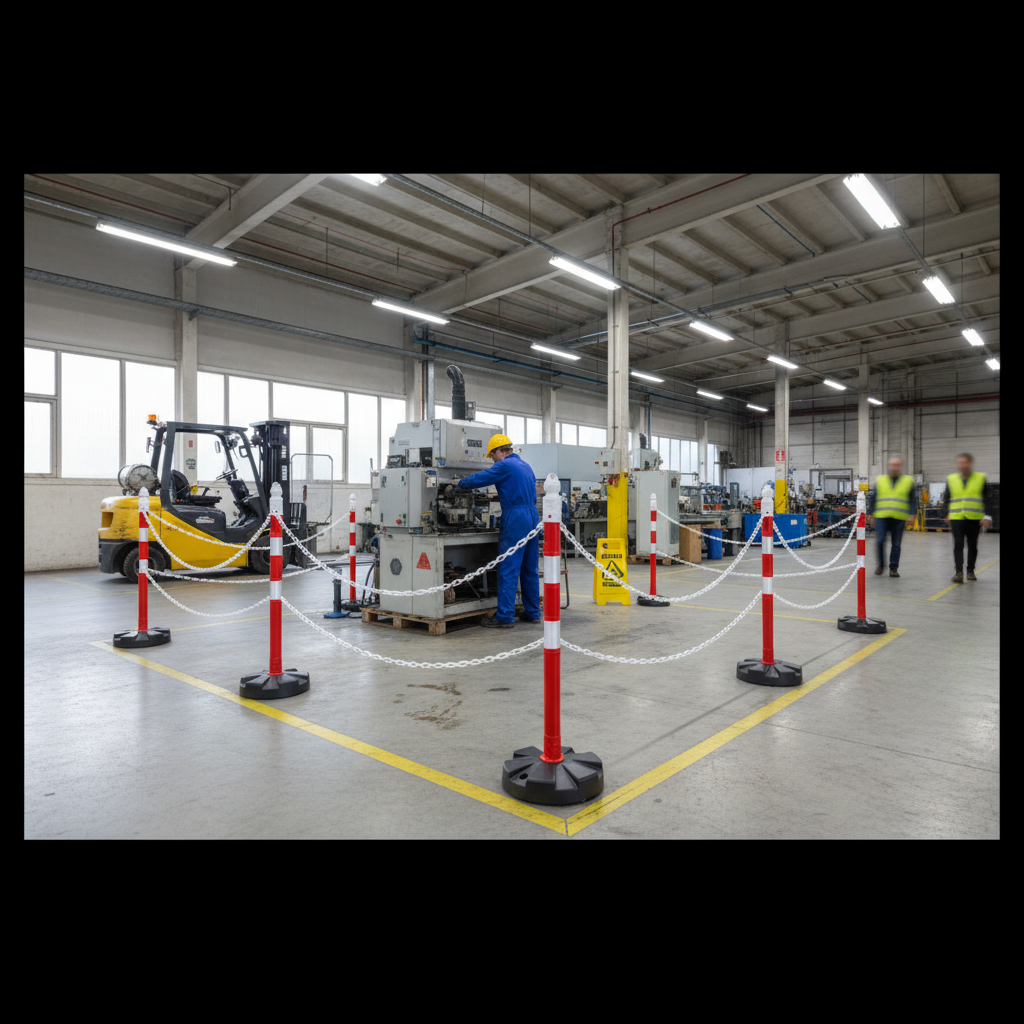 Premium Double Reflective Warning Delineator Post 630 mm for Traffic Control and Road Safety Applications
