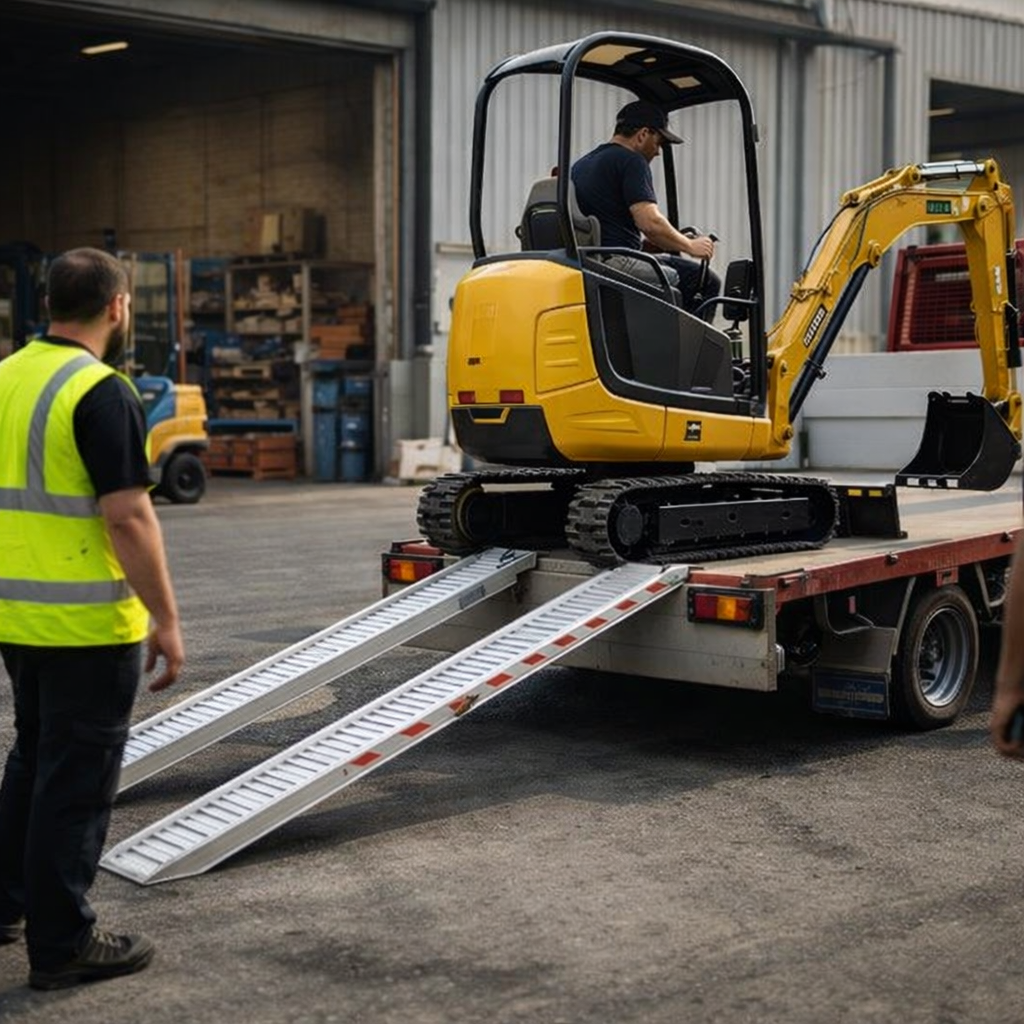 Aluminium Loading Ramps – 2500x360mm – 3800kg Capacity – Commercial Use