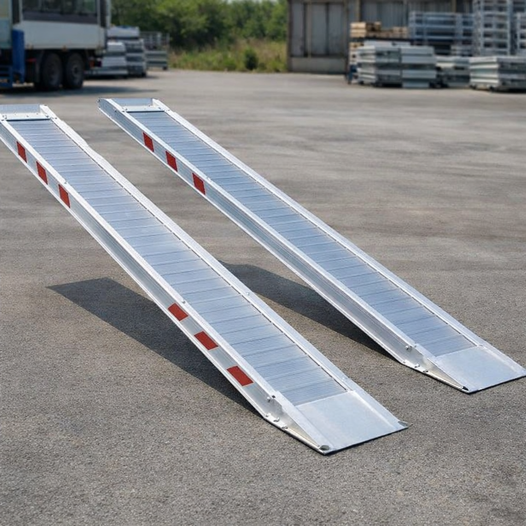 Aluminium Loading Ramps – 4000x400mm – 4155kg Capacity – Plant & Digger Use
