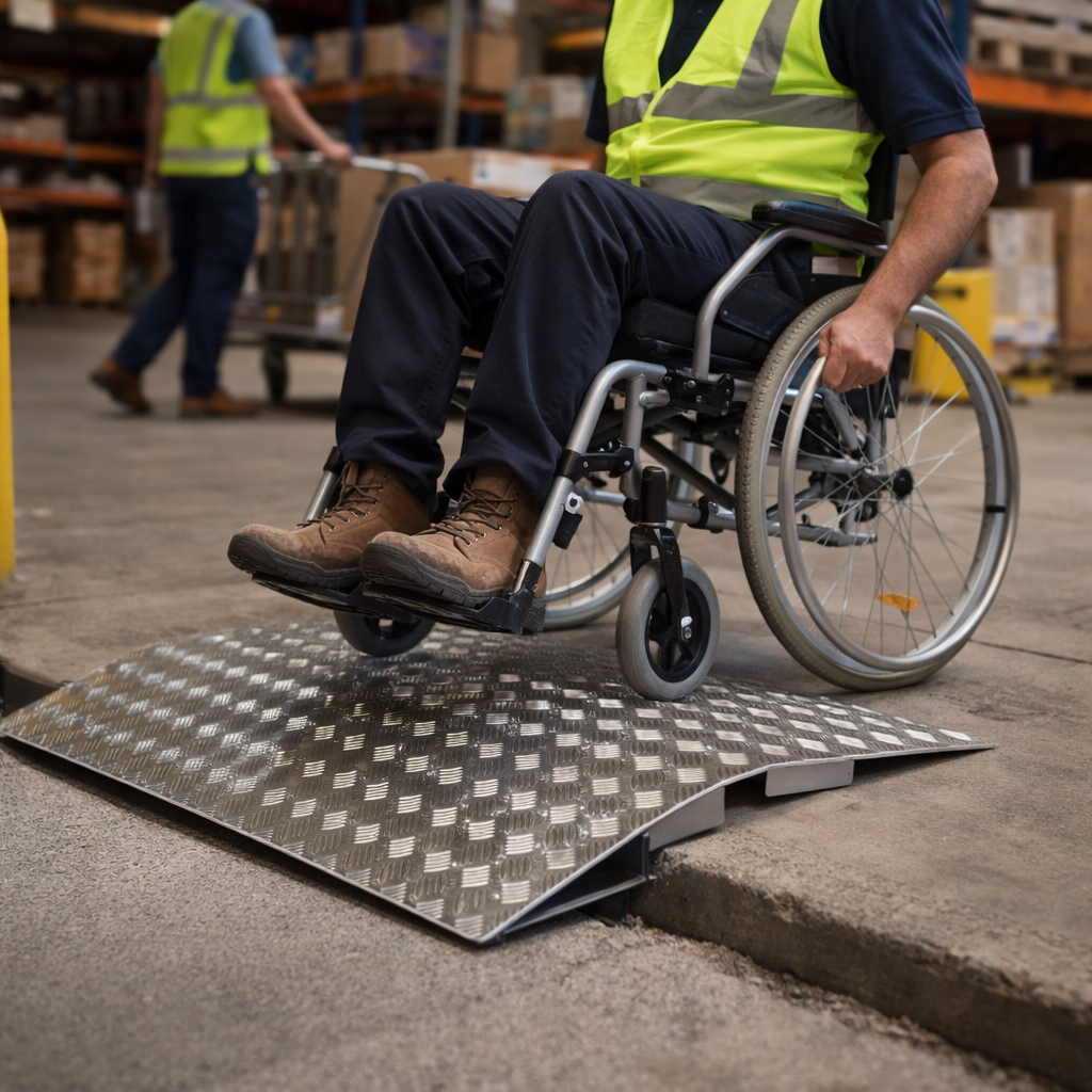 Aluminium Bridge Ramp – Adjustable Height – 250kg Capacity – Indoor & Outdoor