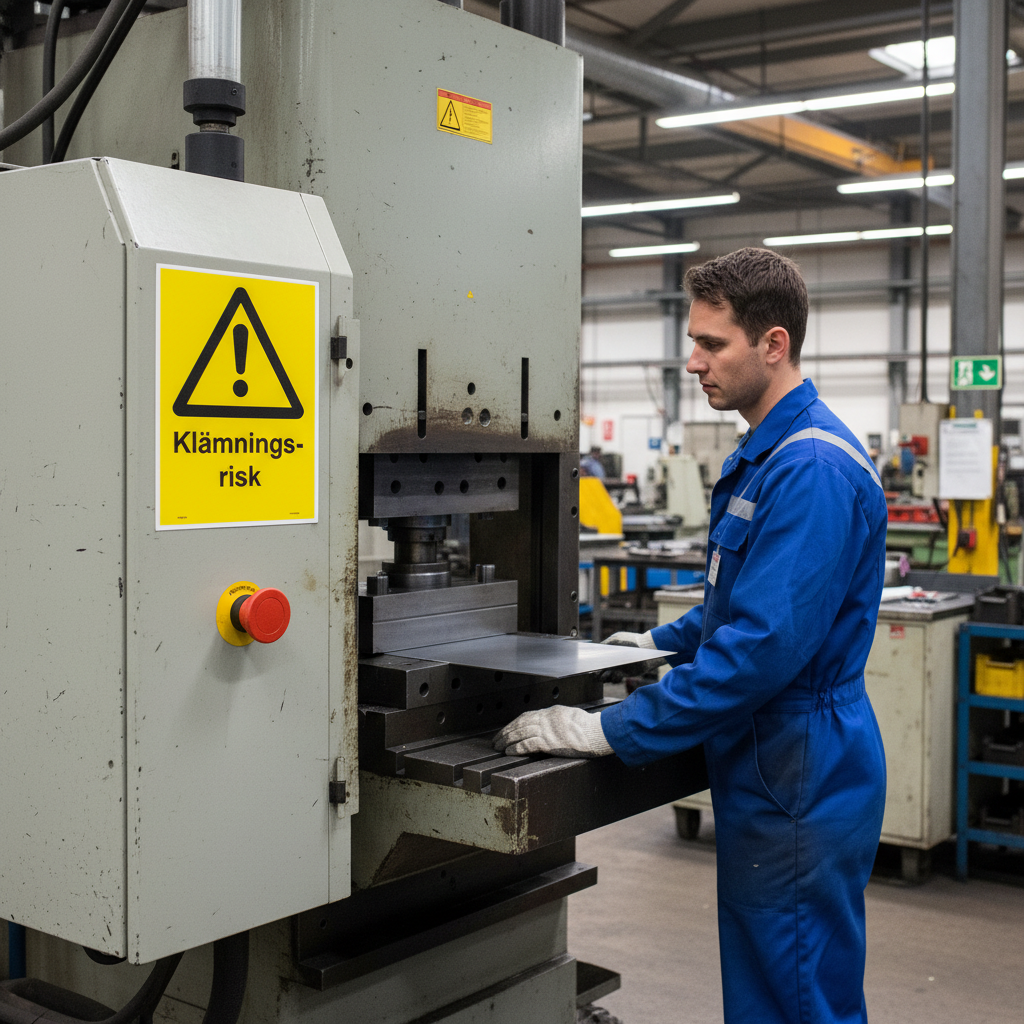 Premium Warning Sign for Pinch Risk - Multiple Materials & Sizes for Workplace Safety
