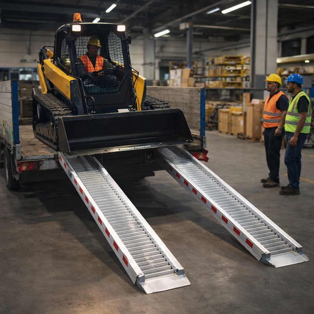Aluminium Loading Ramps – 2500x460mm – 9000kg Capacity – Industrial Use