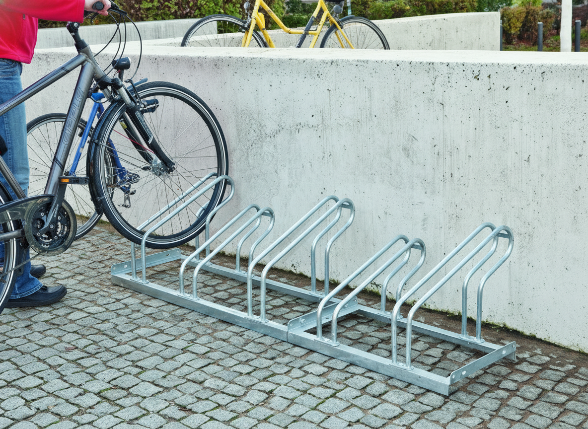 Premium Heavy Duty Single Direction Bike Rack with Modular Design for Multiple Bikes - Galvanised Steel... | Barriers Co