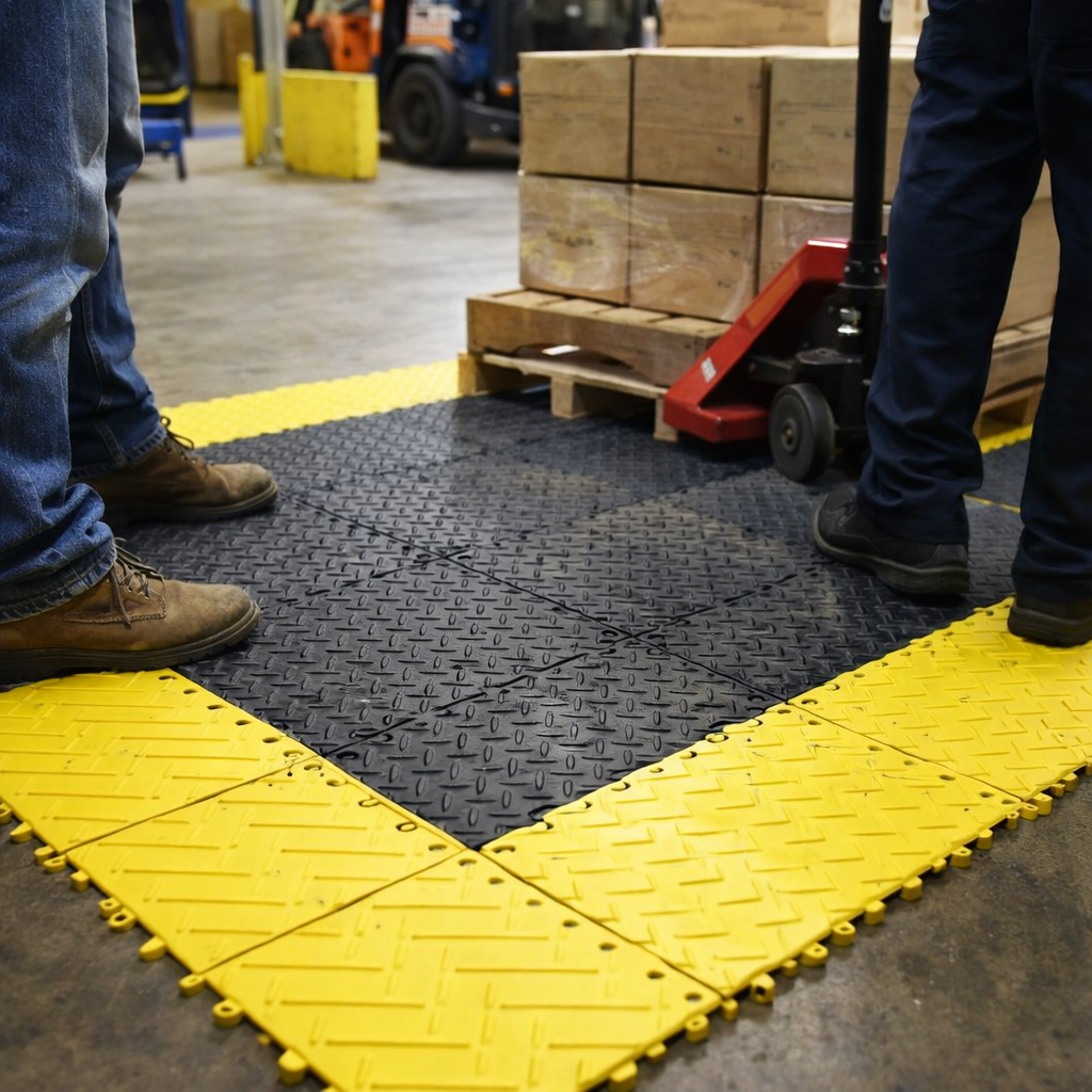 Interlocking PVC Mat Kit – 25mm Thick – Slip Resistant – Commercial Use