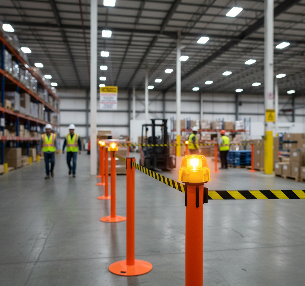 Professional Warning Light with Light Sensor and Multiple Functions for Safety Compliance