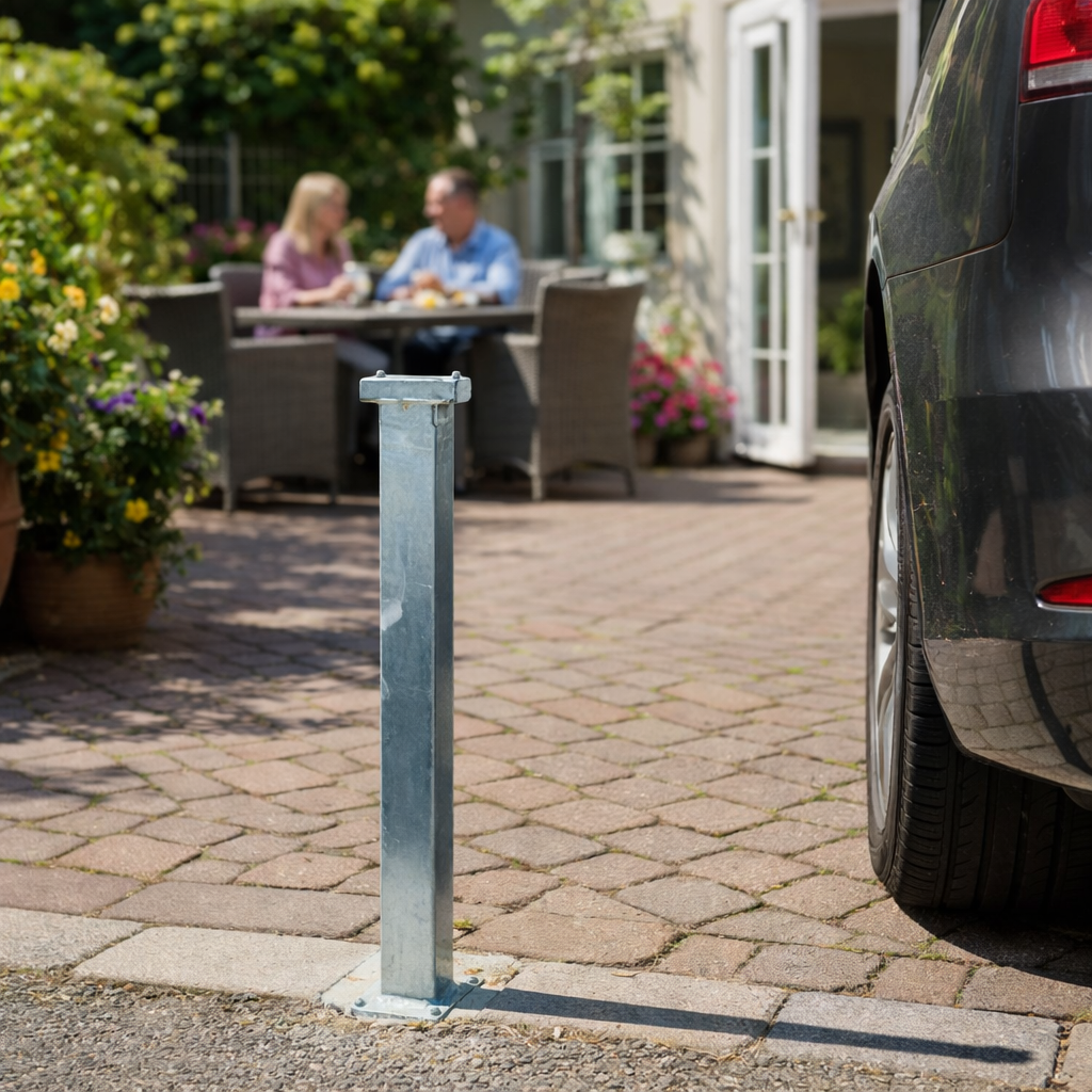 Retractable Telescopic Parking Bollard – 735mm H – Commercial Use