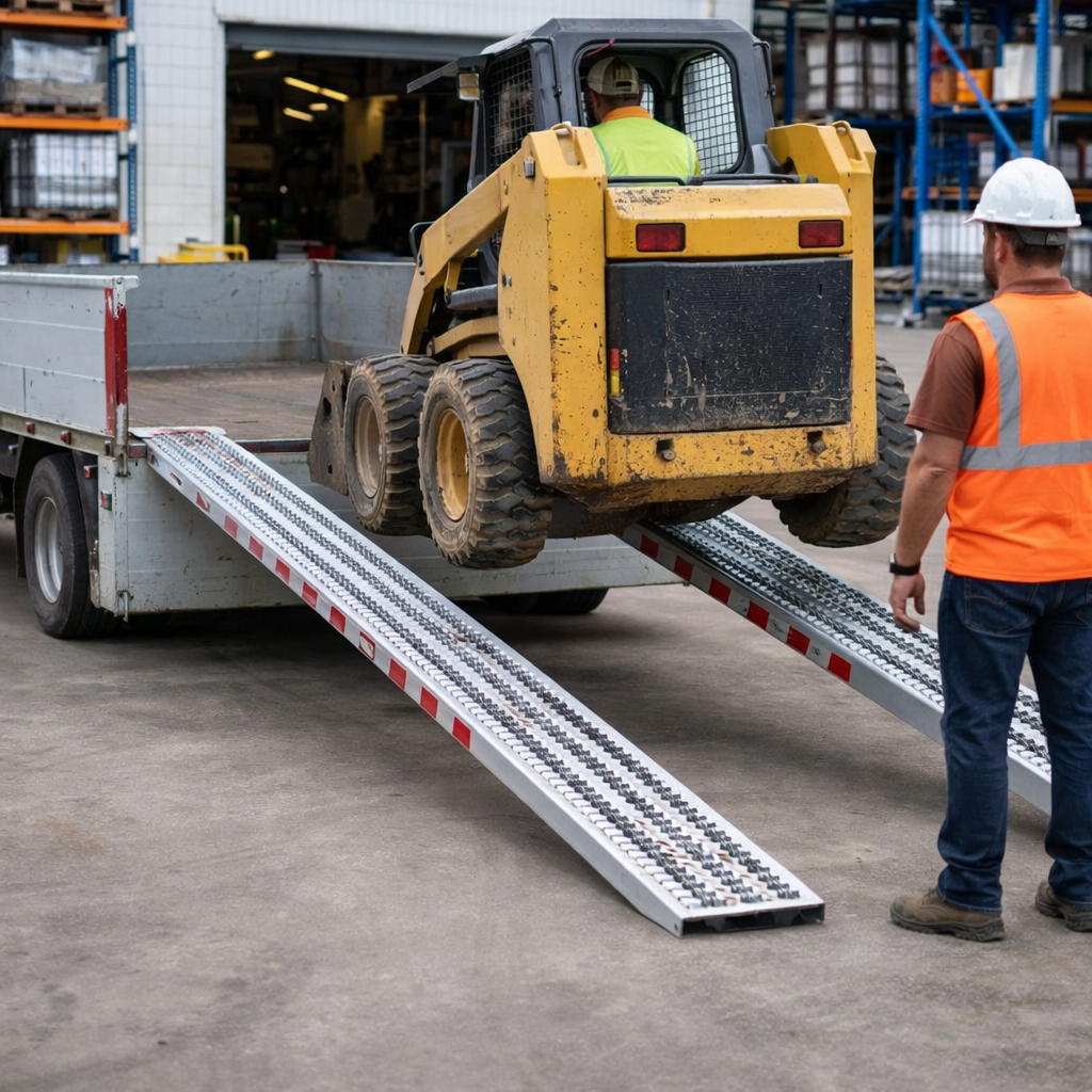 Non-Folding Loading Ramps – Black – 4500kg Capacity – Industrial Use
