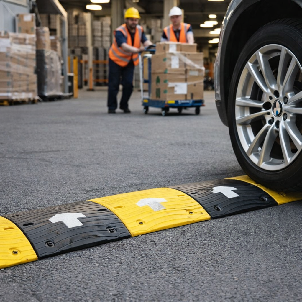 Speed Bump Kit – 6.5M x 400mm x 50mm – High Visibility – Commercial Use