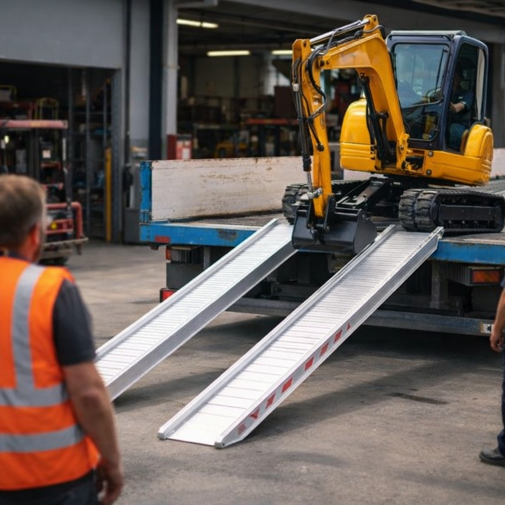 Aluminium Loading Ramps – 3000mm x 580mm – 16000kg Capacity – Industrial Use