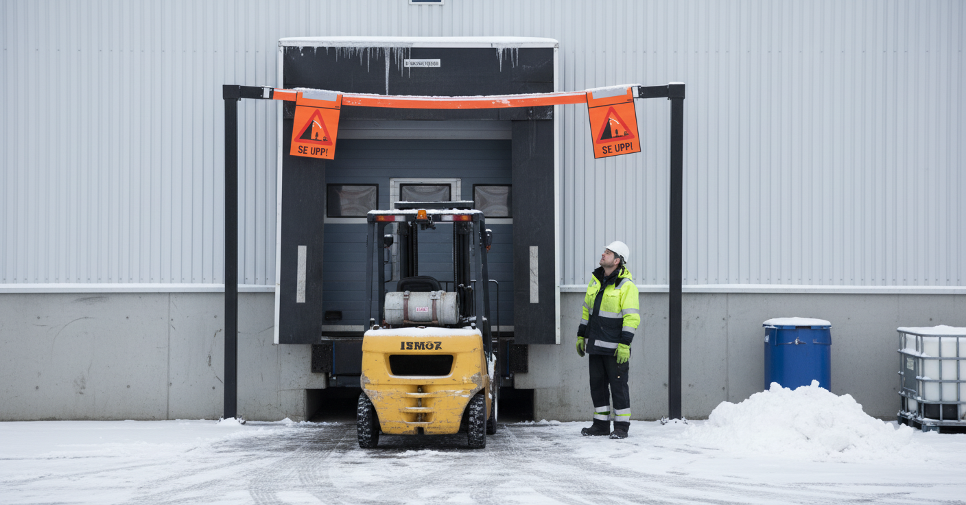 Premium Long Flexible Warning Barrier with Flags for Snow and Ice Safety - Easy Installation and Secure Locking