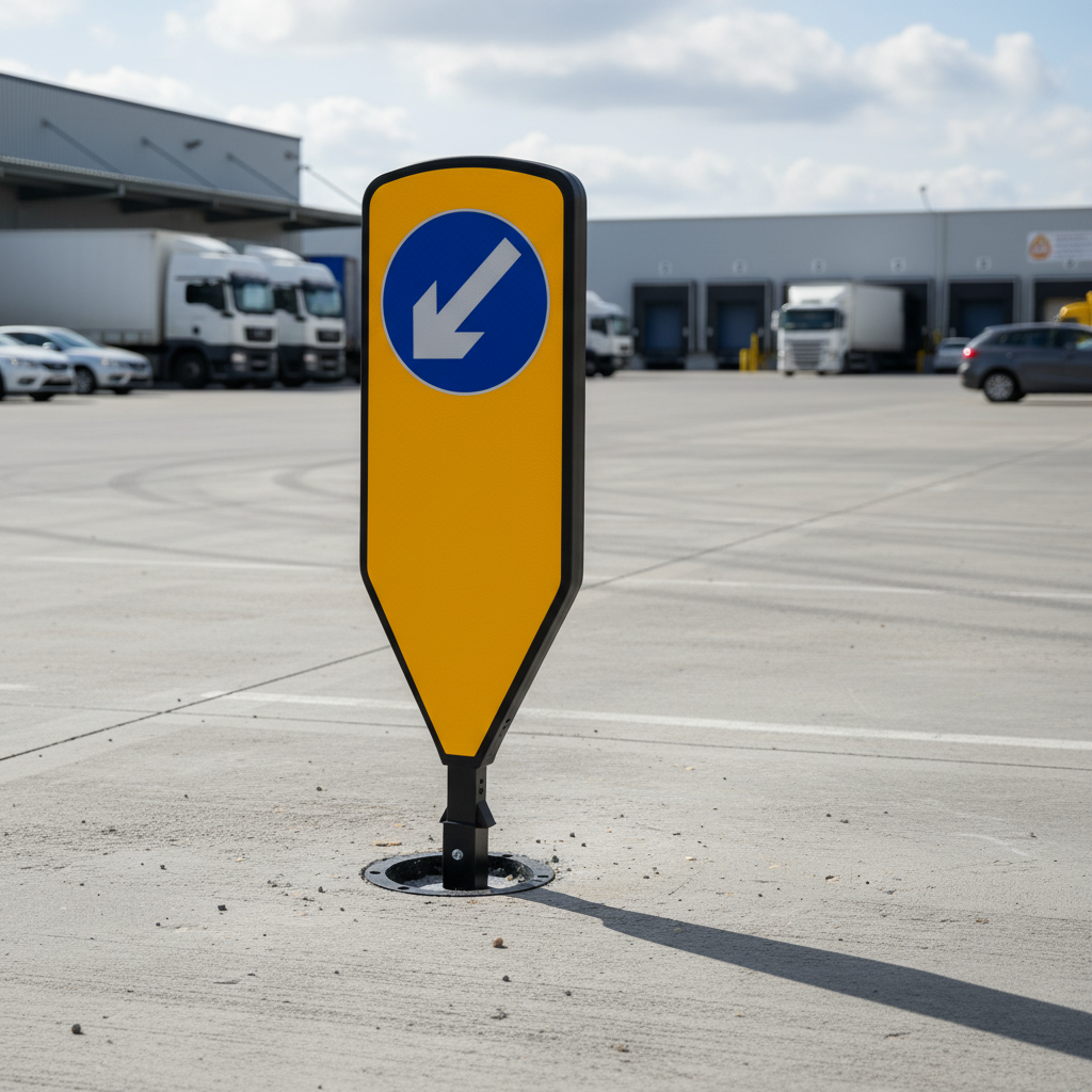 Premium Self Righting Traffic Bollard with NAL Compatible Spigot for Quick Installation and Removal