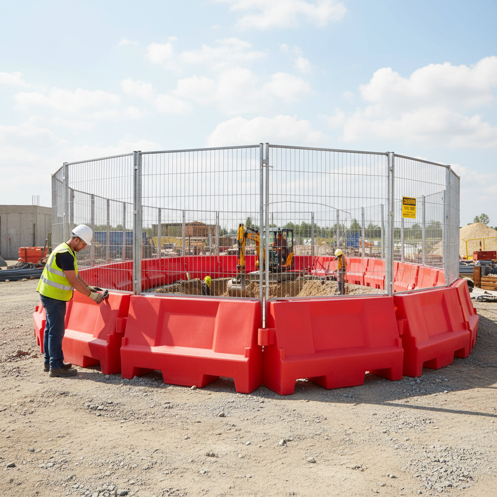 Premium 1m Water Filled Barrier System - Lightweight, Durable, and Easy to Deploy for Traffic Control and... | Barriers Co