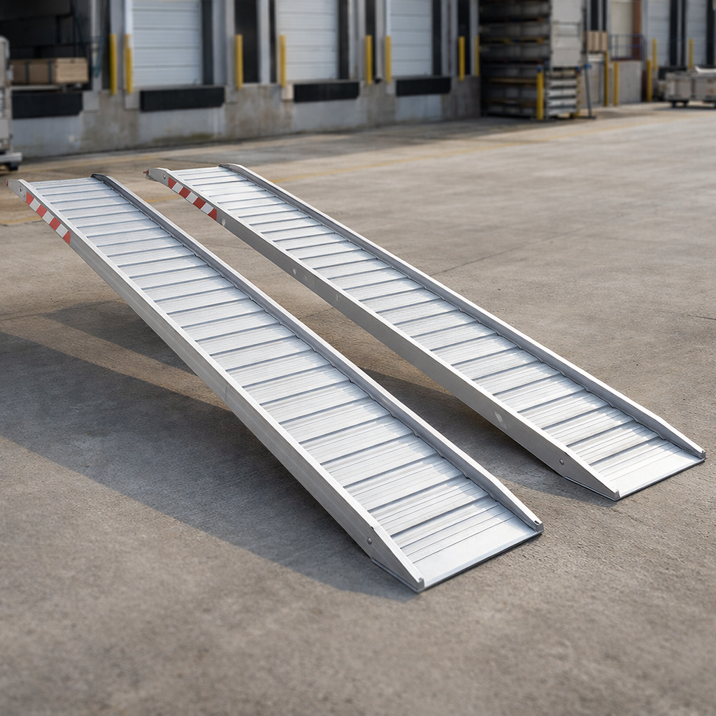 Aluminium Loading Ramps – 4500mm L x 400mm W – 1250kg Capacity – Vehicle & Plant