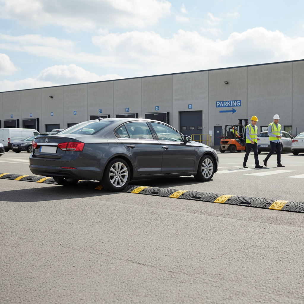 Premium Heavy Duty Speed Bump Centre Section - 30mm, 50mm, 70mm Sizes in Black and Yellow for Effective Traffic Control