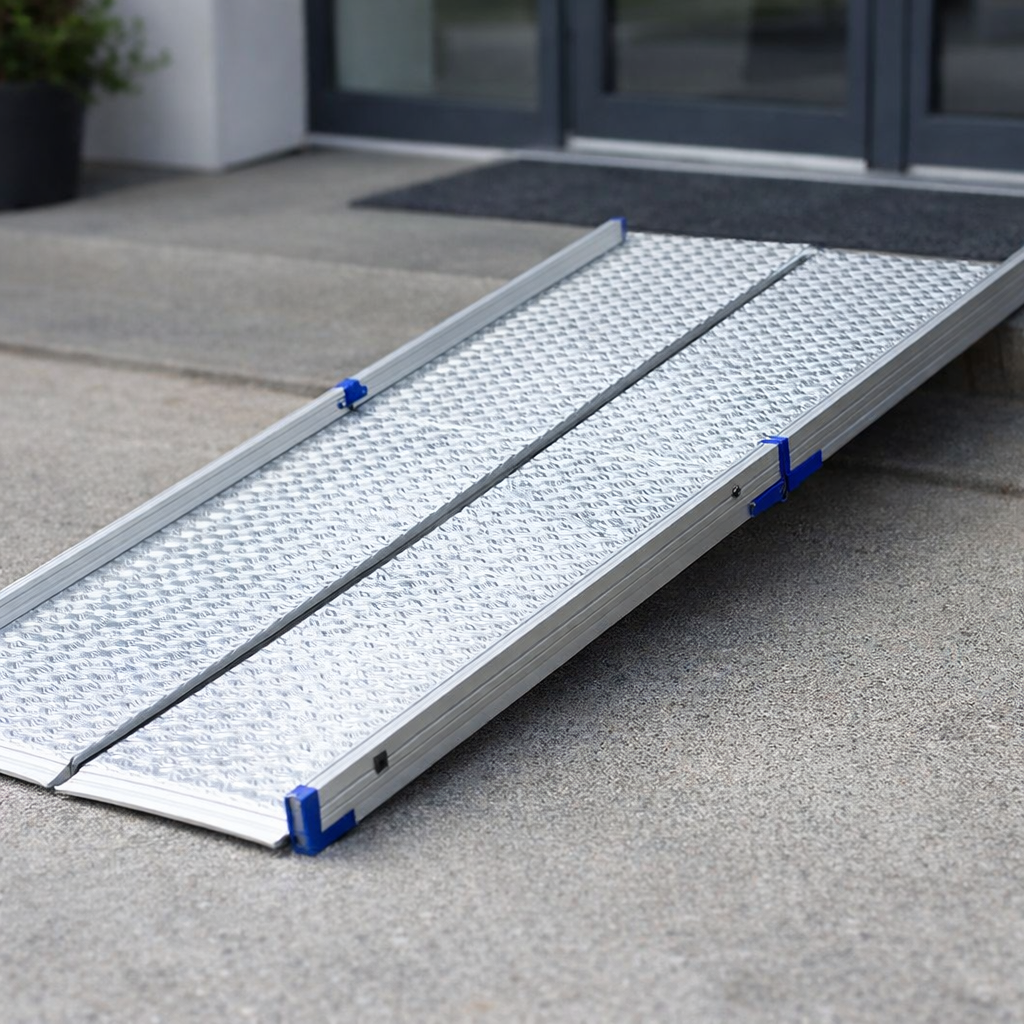 Folding Wheelchair Ramp – 1000mm-2800mm – 400kg Capacity – Commercial & Domestic