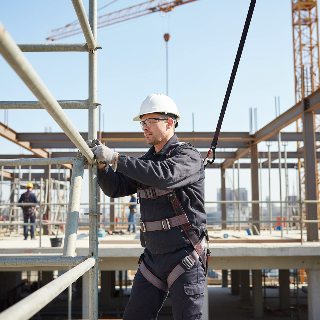 Professional Work Positioning Restraint Kit with 2-Point Harness and Adjustable 2m Lanyard for Safety at Height