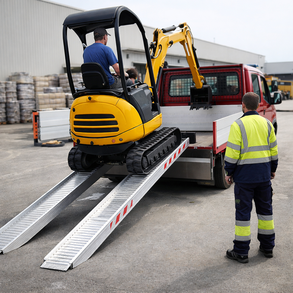 Aluminium Loading Ramps – 2000x300mm – 3500kg Capacity – Vehicle & Machinery