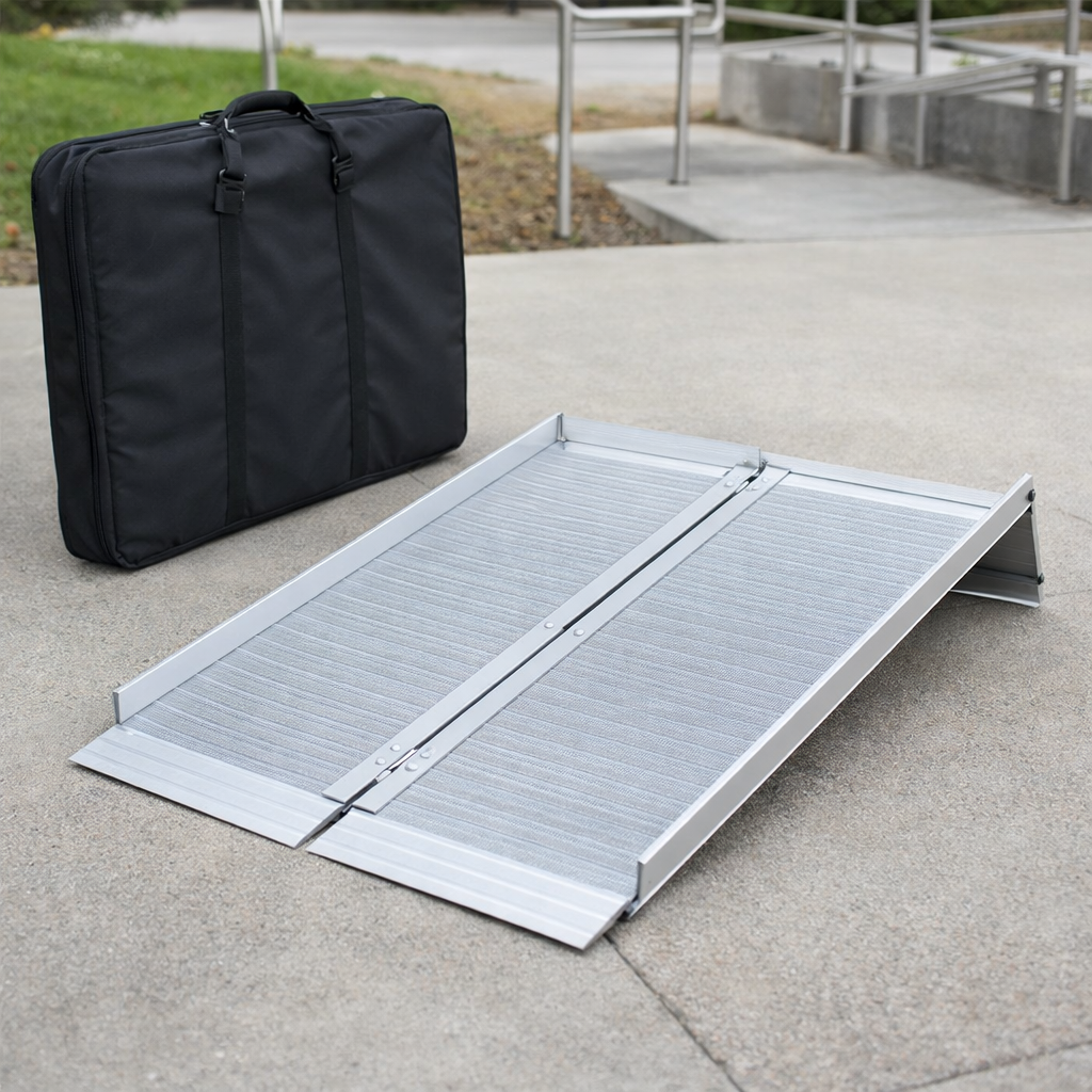 Folding Wheelchair Ramp – 3ft – Flat Hinge with Bag – Mobility Access