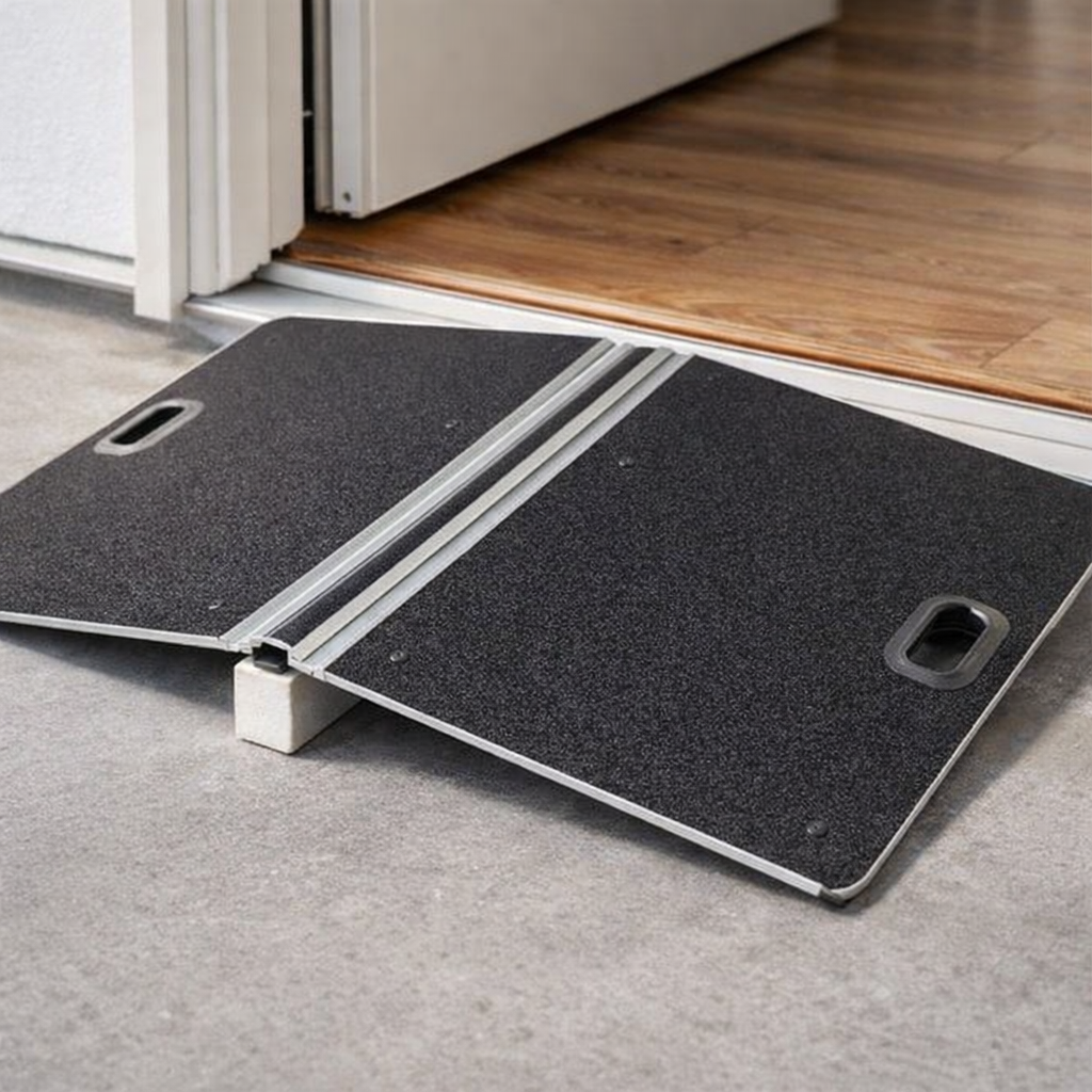 Bridge Threshold Ramp – White – 350kg Capacity – Wheelchair & Mobility Scooter