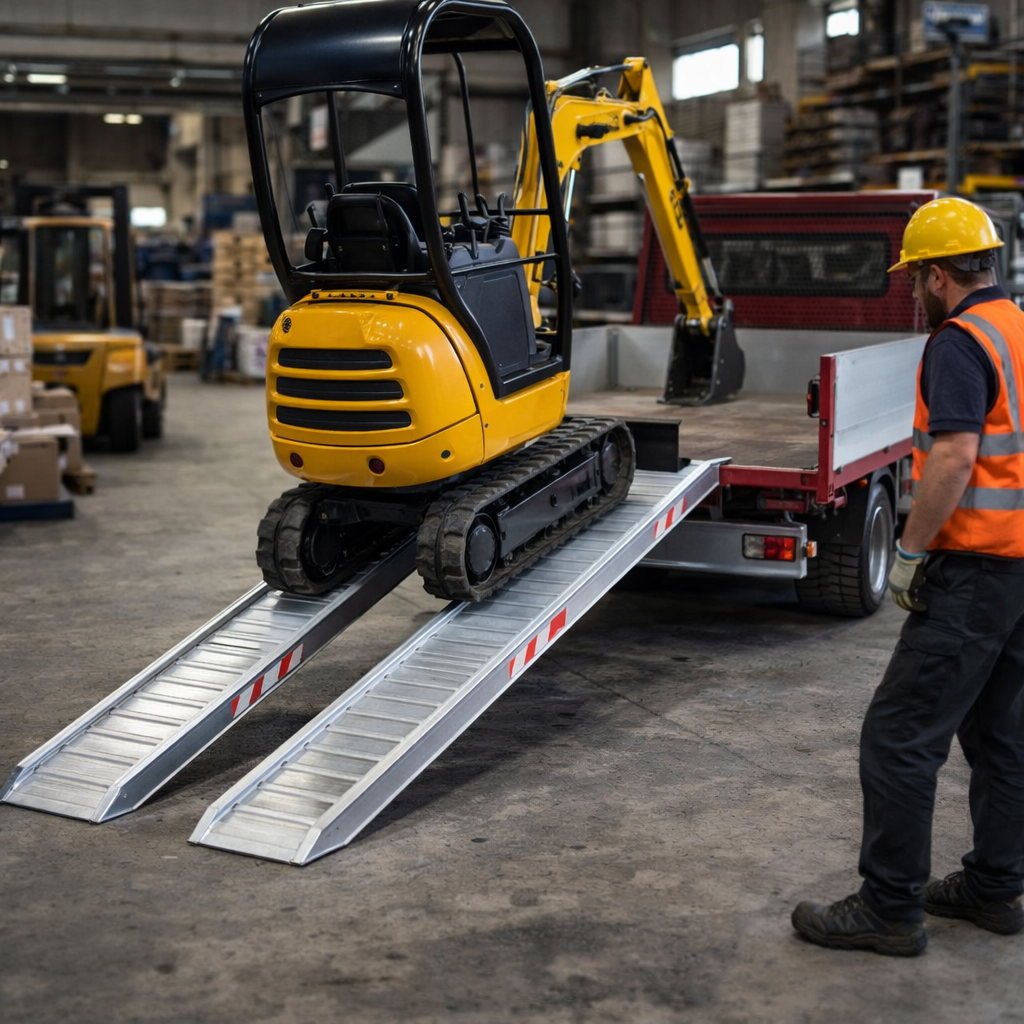 Aluminium Loading Ramps – 5000mm x 400mm – 1500kg Capacity – Industrial