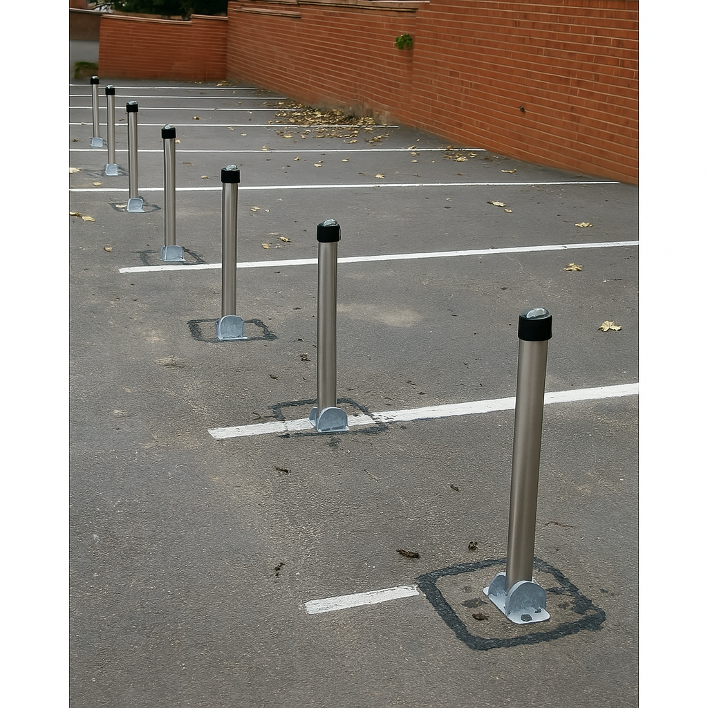 750mm Lockable Hinged Parking Post 1