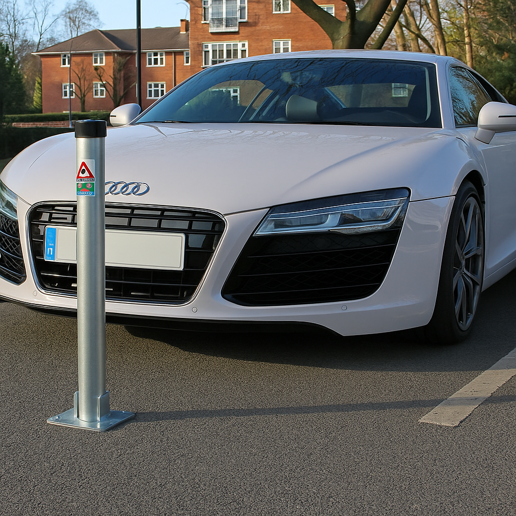 750mm Lockable Hinged Parking Post 3