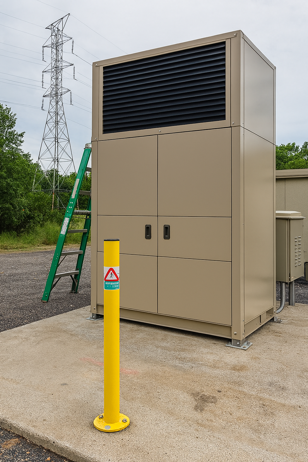 750mm Steel Fixed Bollard Post with Durable Plastic Cap 2