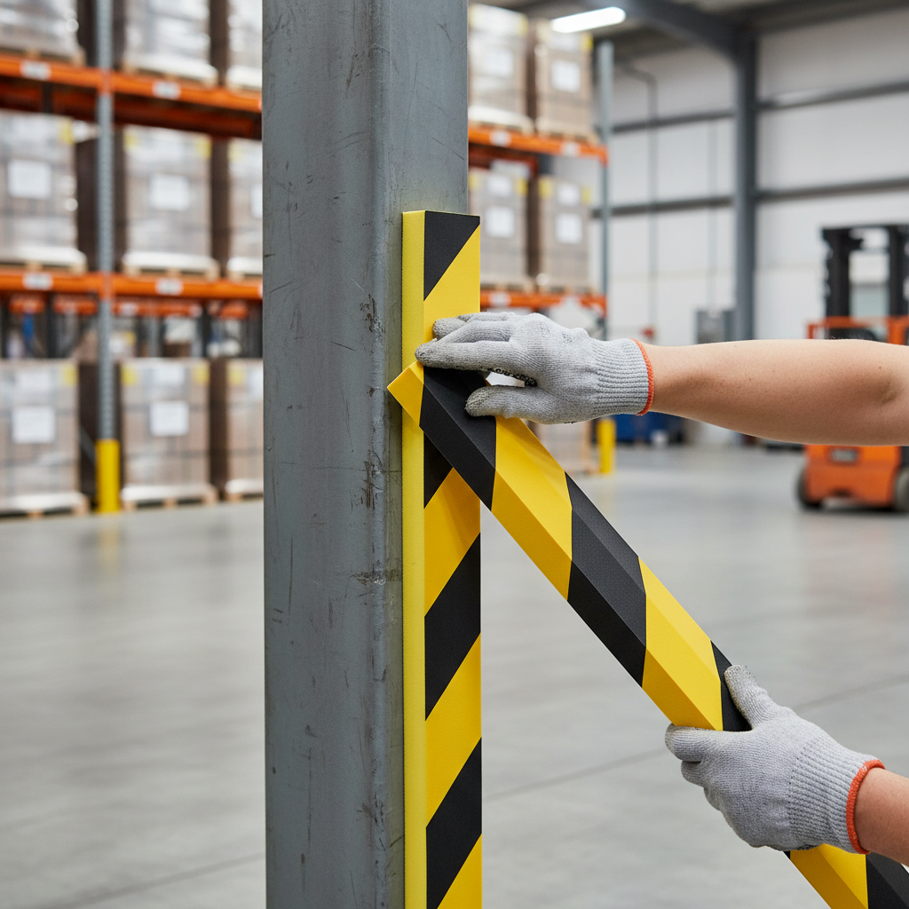 Premium Foam Profile I-Beam Protection Strips Push Fit 1 Metre Length for Ergonomic Safety | Barriers Co