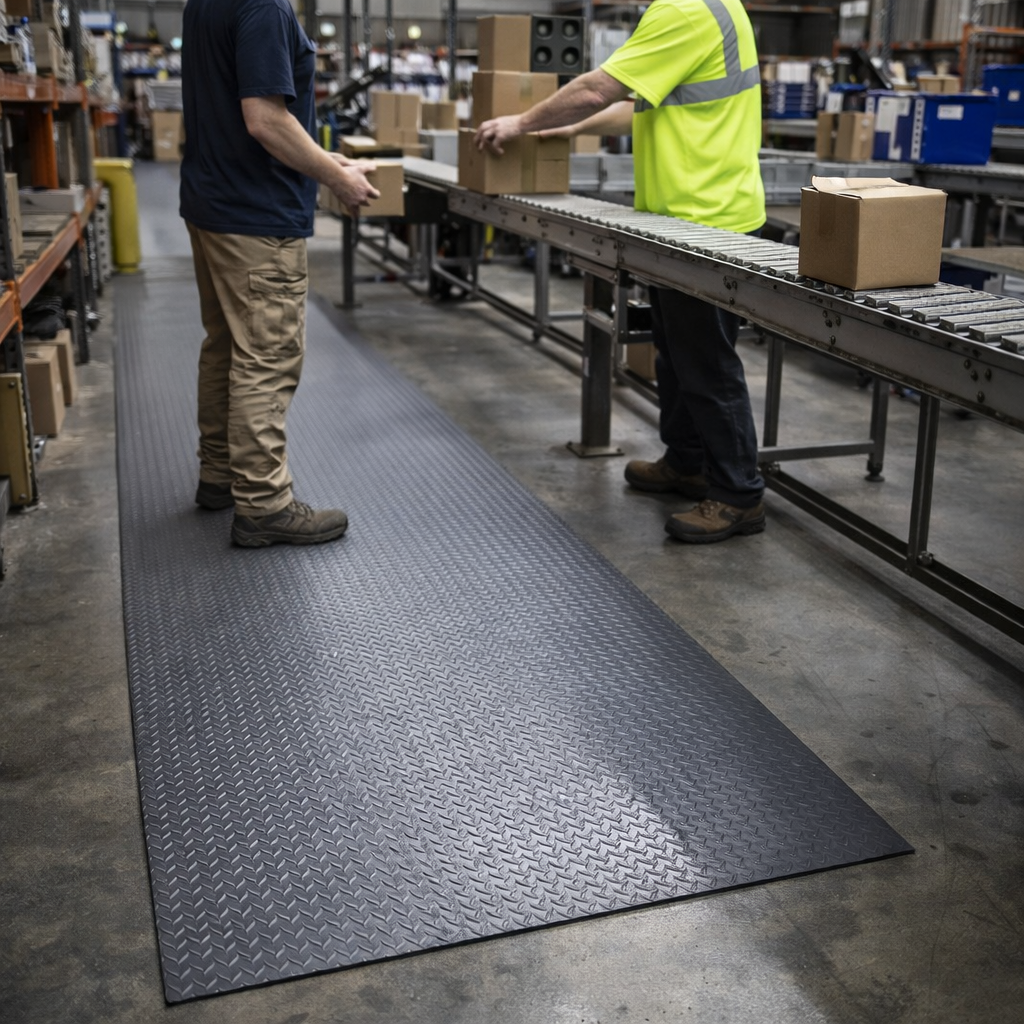 Cushion Matting – Grey – 14mm Thick – Industrial Use