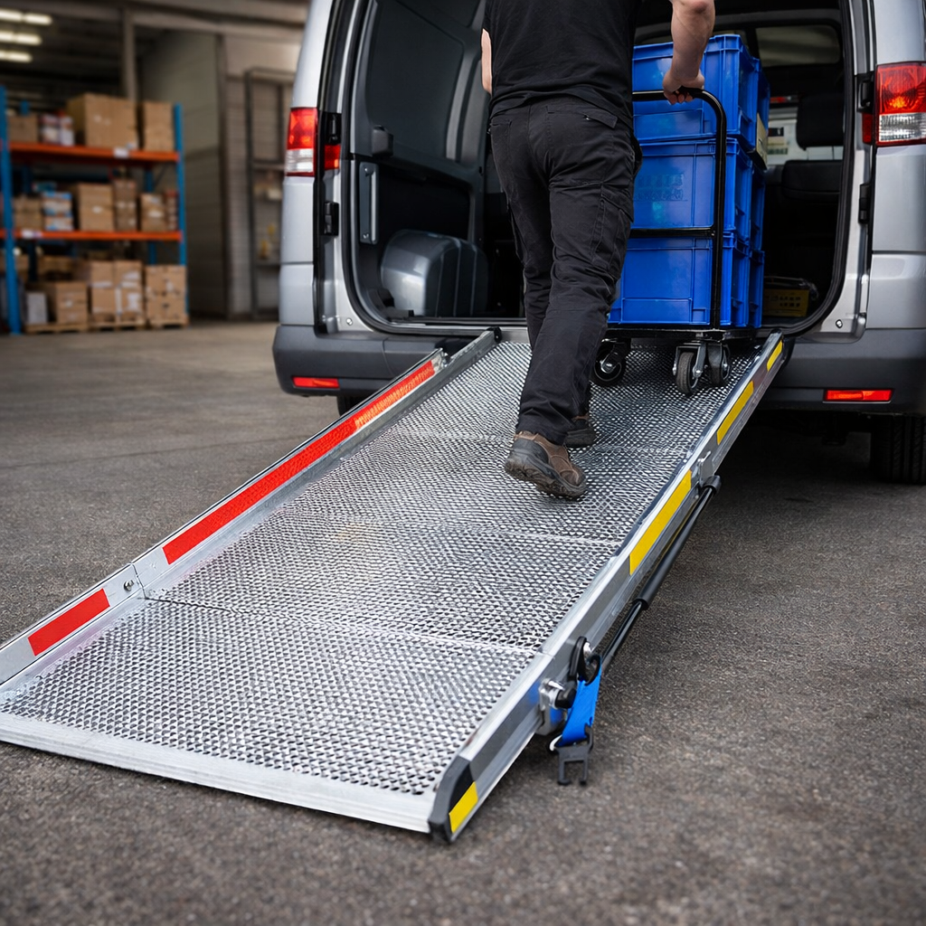Vehicle Folding Ramp – 900mm Wide – 600kg Capacity – Professional Use